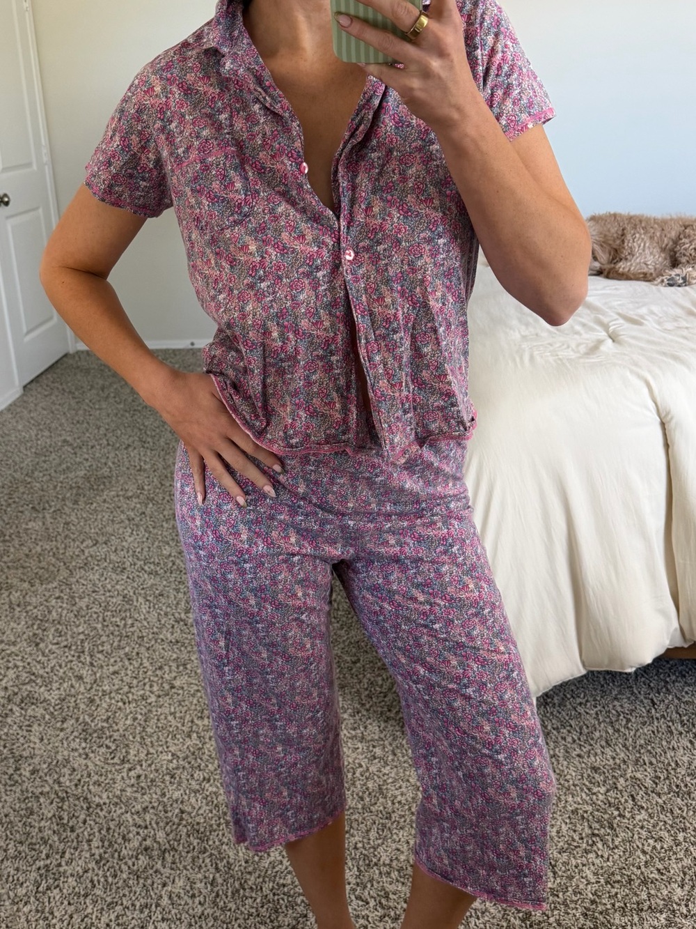 Victoria’s Secret floral capri pajamas